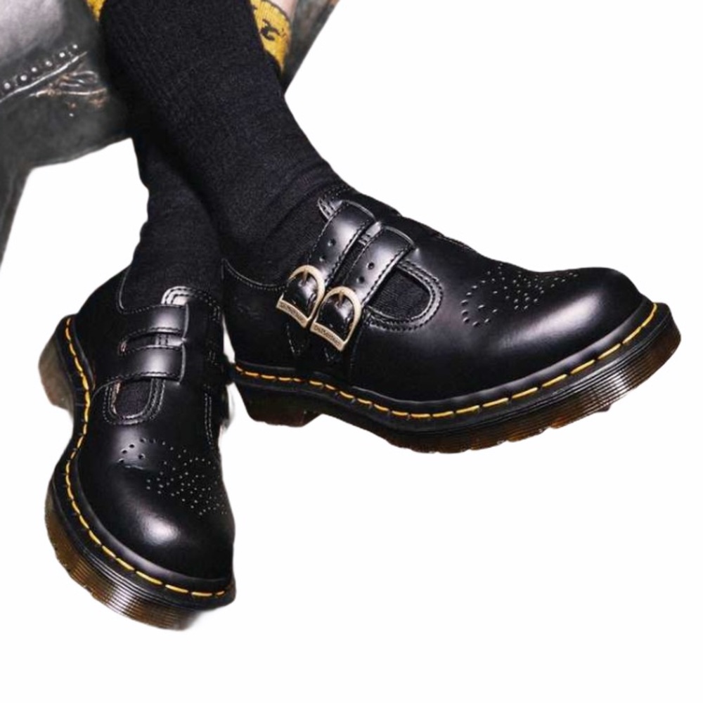 Dr. Martens 22494 Mary Jane Black Loafer 9